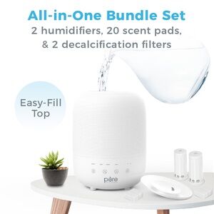 Brand new humidifier set - pure enrichment Hume sense top fill